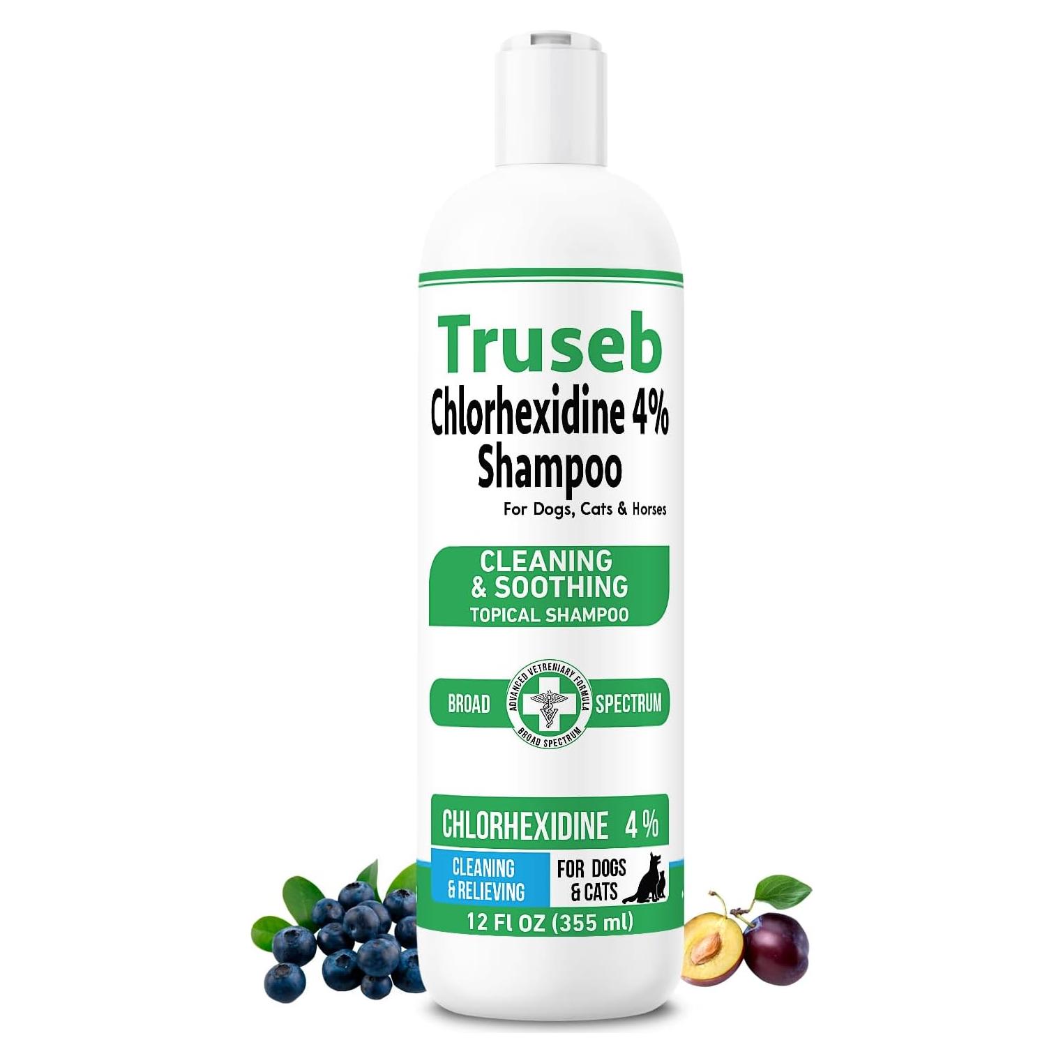 Champú Truseb Clorhexidina 4% para Perros y Gatos 340g