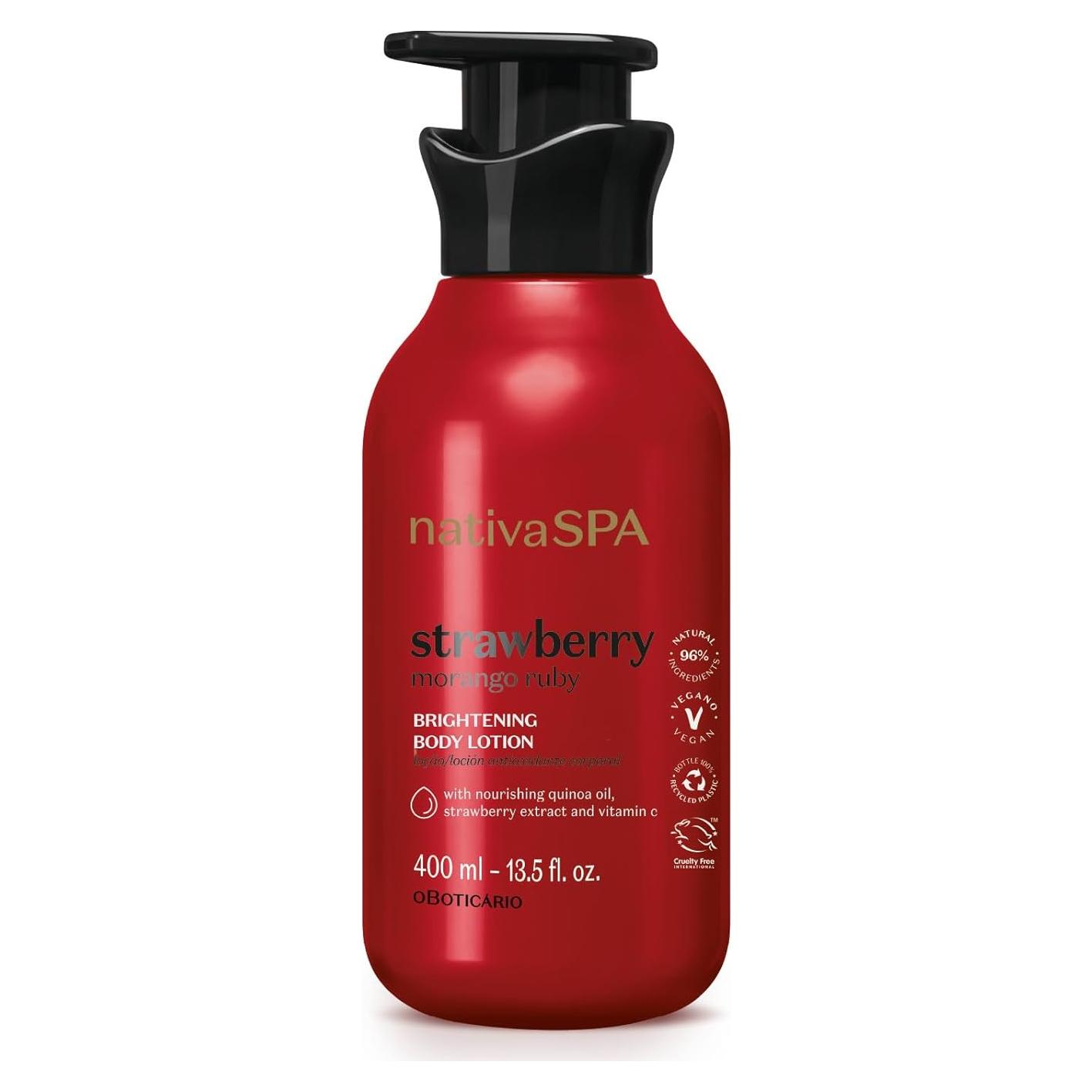 Loción Corporal Antioxidante Nativa SPA Fresa Rubí 450g