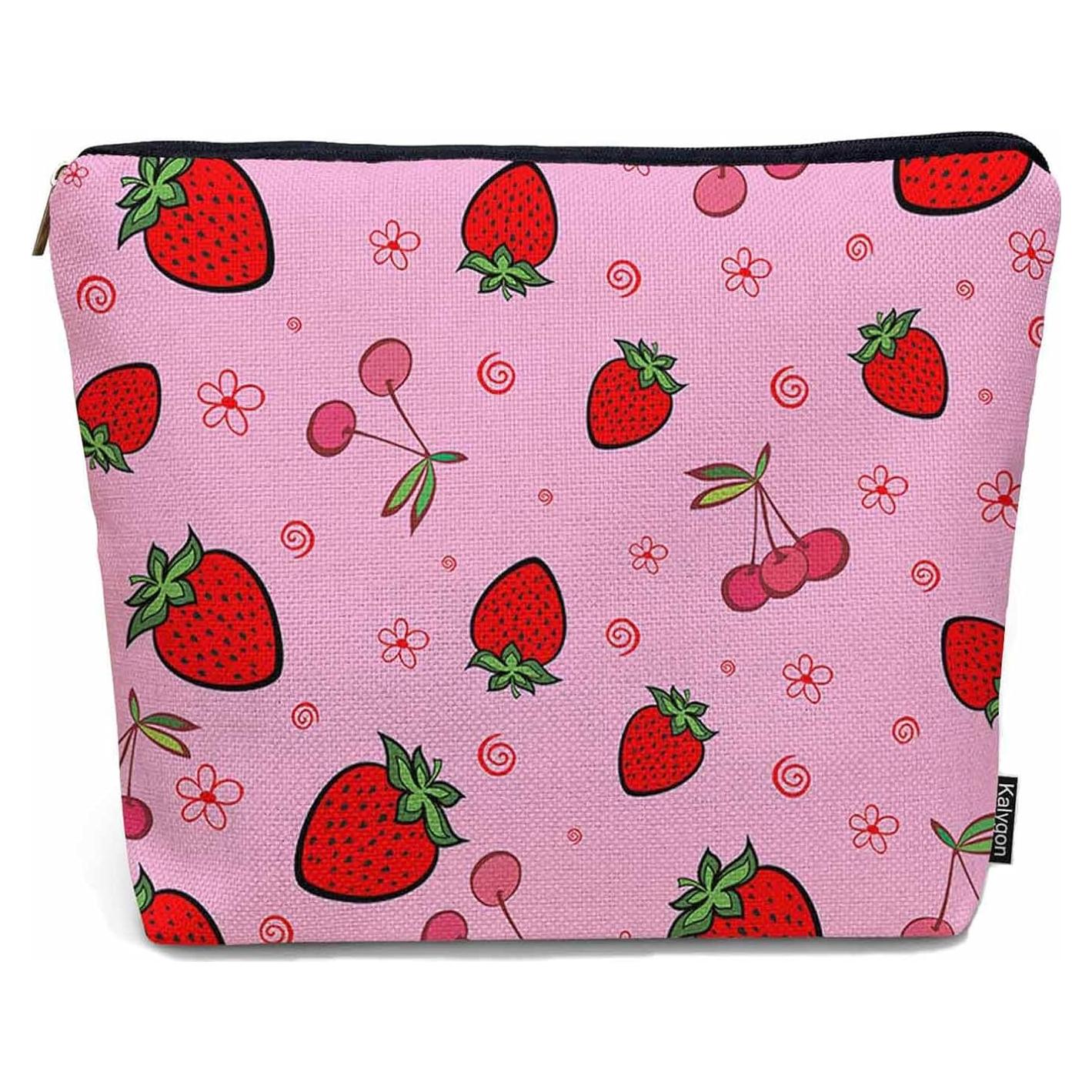 Bolsa de Maquillaje Kalygon Fresa 23x18 cm Organizador Viaje