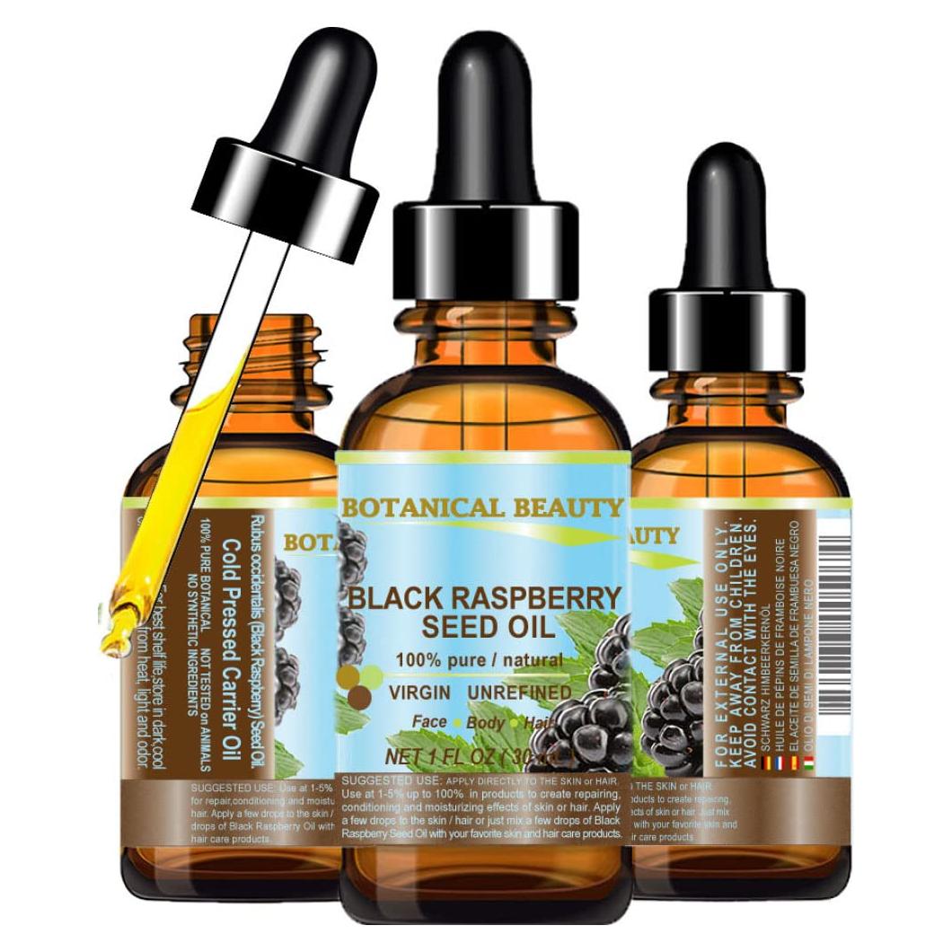 Aceite de Semilla de Frambuesa Negra 100% Puro 30 ml Belleza Botánica