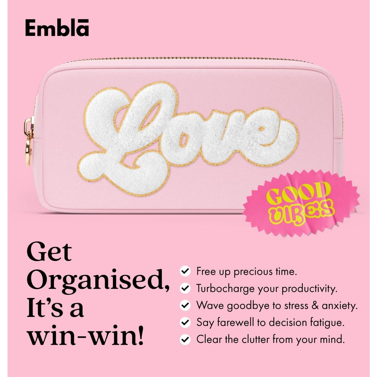 Bolsa de Maquillaje Pequeña Embla Flamenco Amor 12.7cm