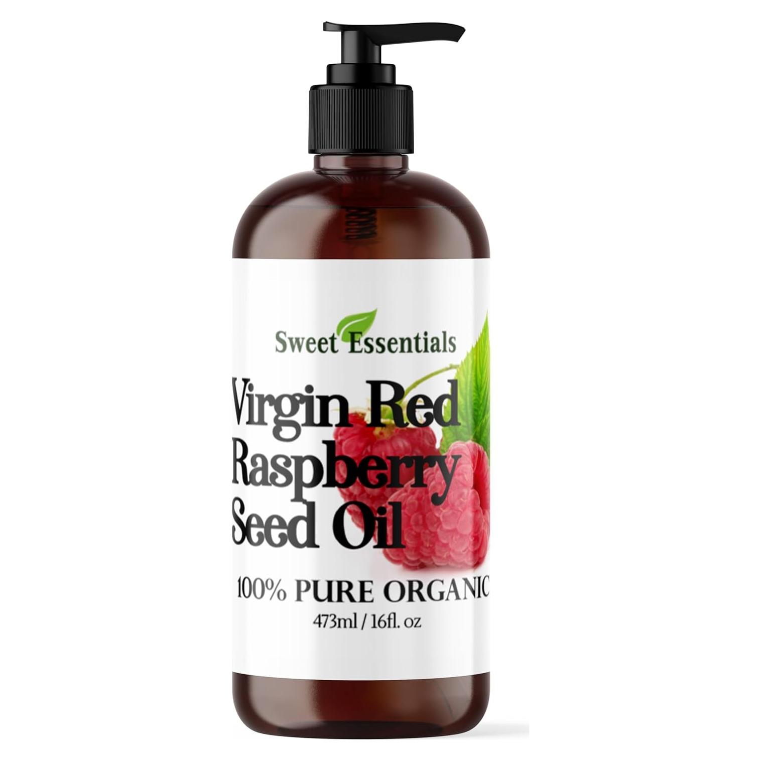Aceite de Semilla de Frambuesa Roja Orgánico Esenciales Dulces 453g