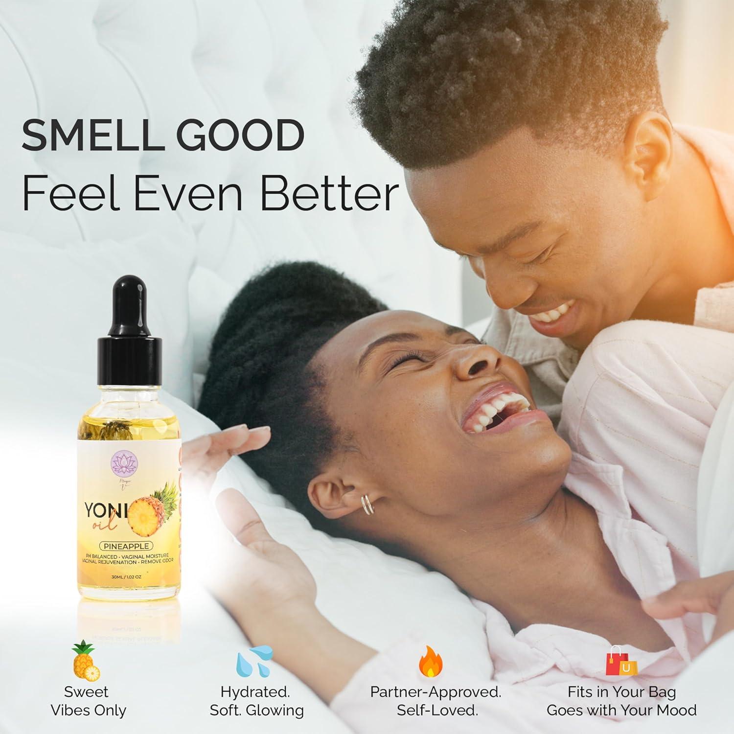 Aceite Yoni V Mágico Orgánico para Mujeres - Hidratante Vaginal Piña