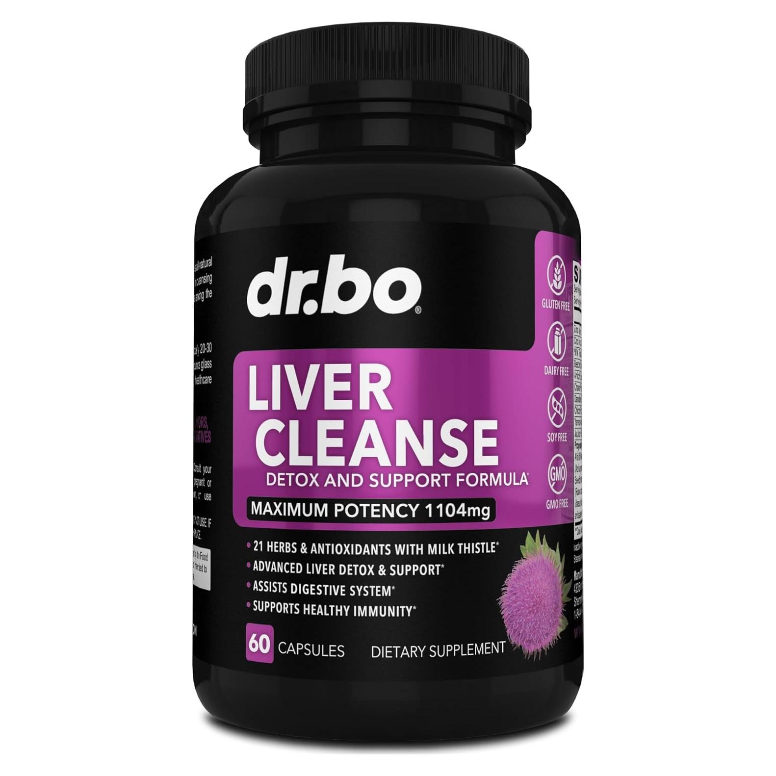 Suplemento Natural de Limpieza del Hígado Dr. BO - 21 Ingredientes