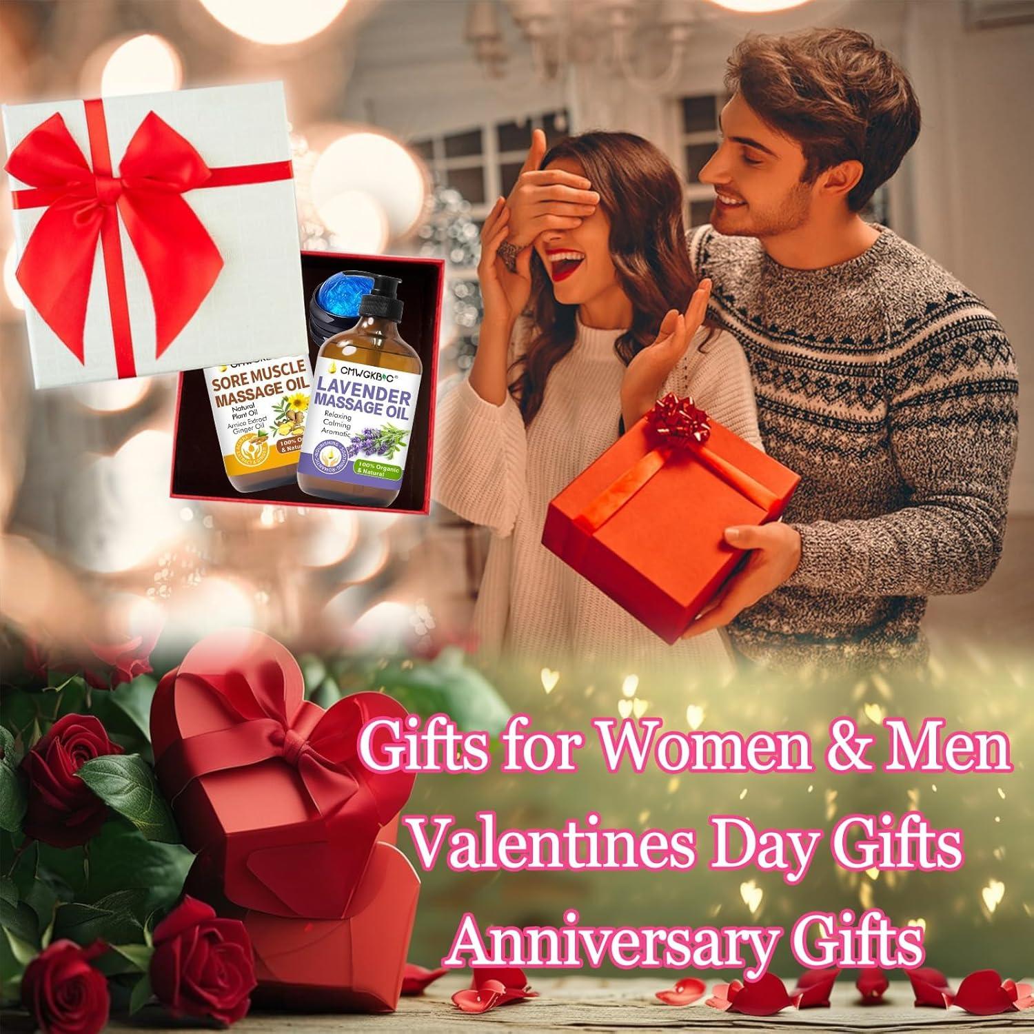 Set de Aceite de Masaje Jengibre y Lavanda + Pelota - 3 Piezas