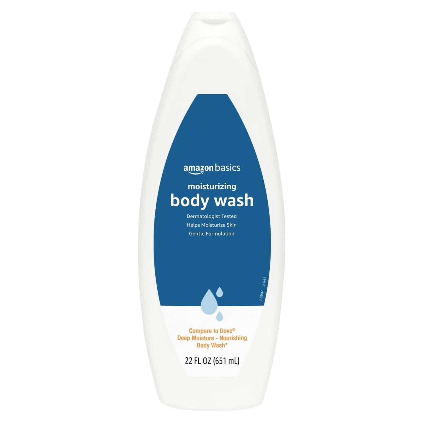 Jabón Corporal Hidratante Amazon Basics 650 ml Sin Parabenos