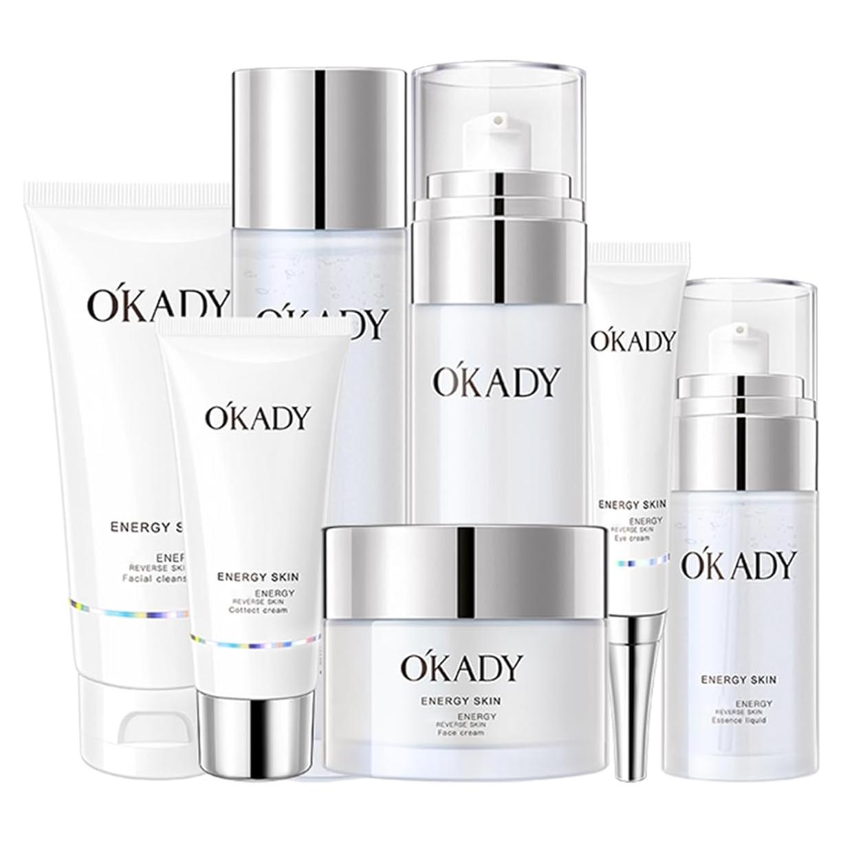 Set de Cuidado Facial Anti Envejecimiento O'KADY 8 Productos