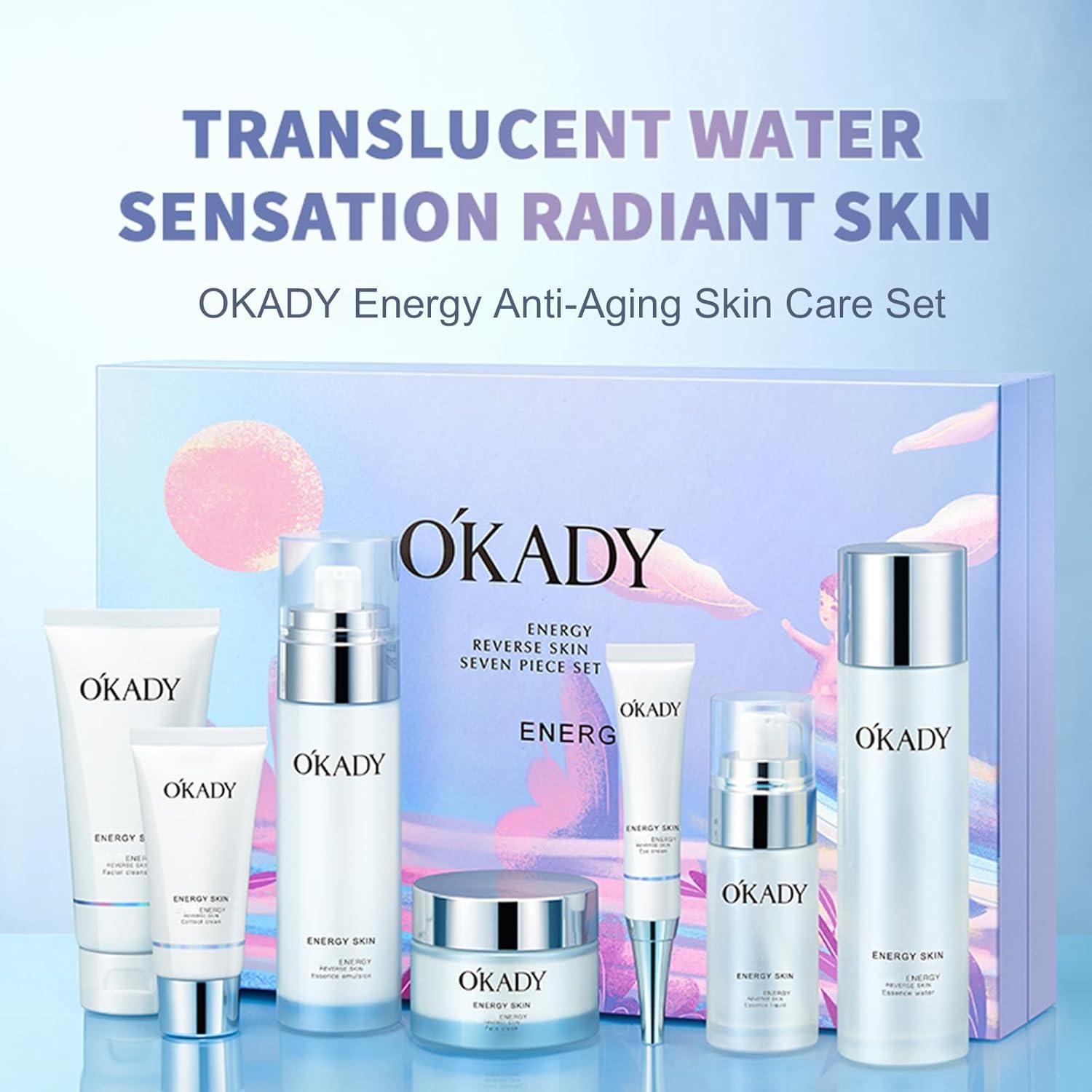 Set de Cuidado Facial Anti Envejecimiento O'KADY 8 Productos
