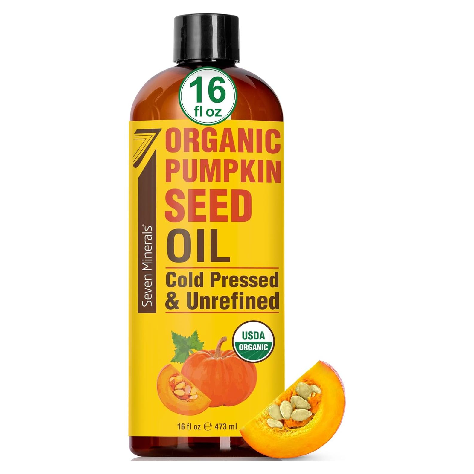 Aceite de Semilla de Calabaza Orgánico Seven Minerals 453g