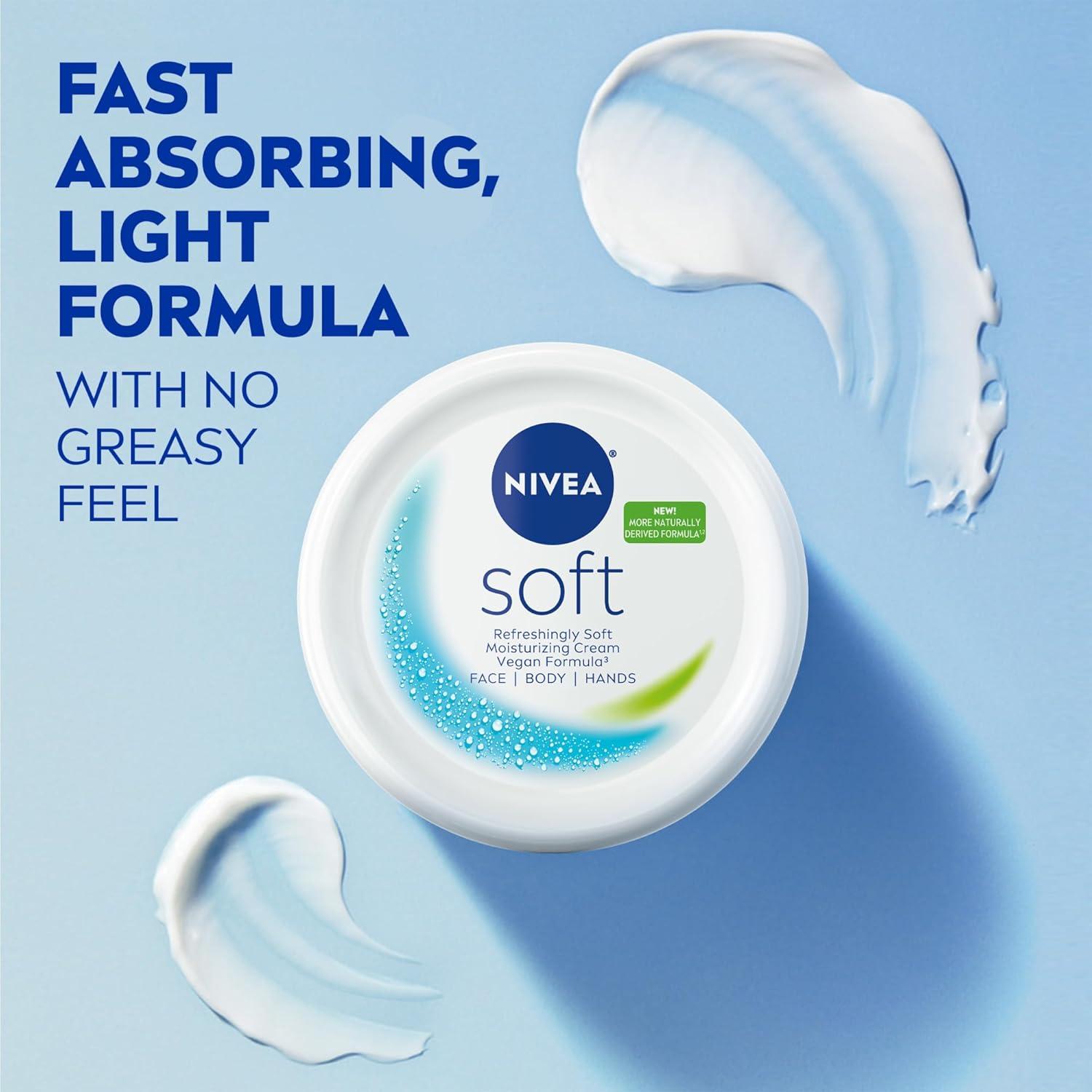 NIVEA Suave Crema Hidratante 454 g - Facial, Corporal y de Manos