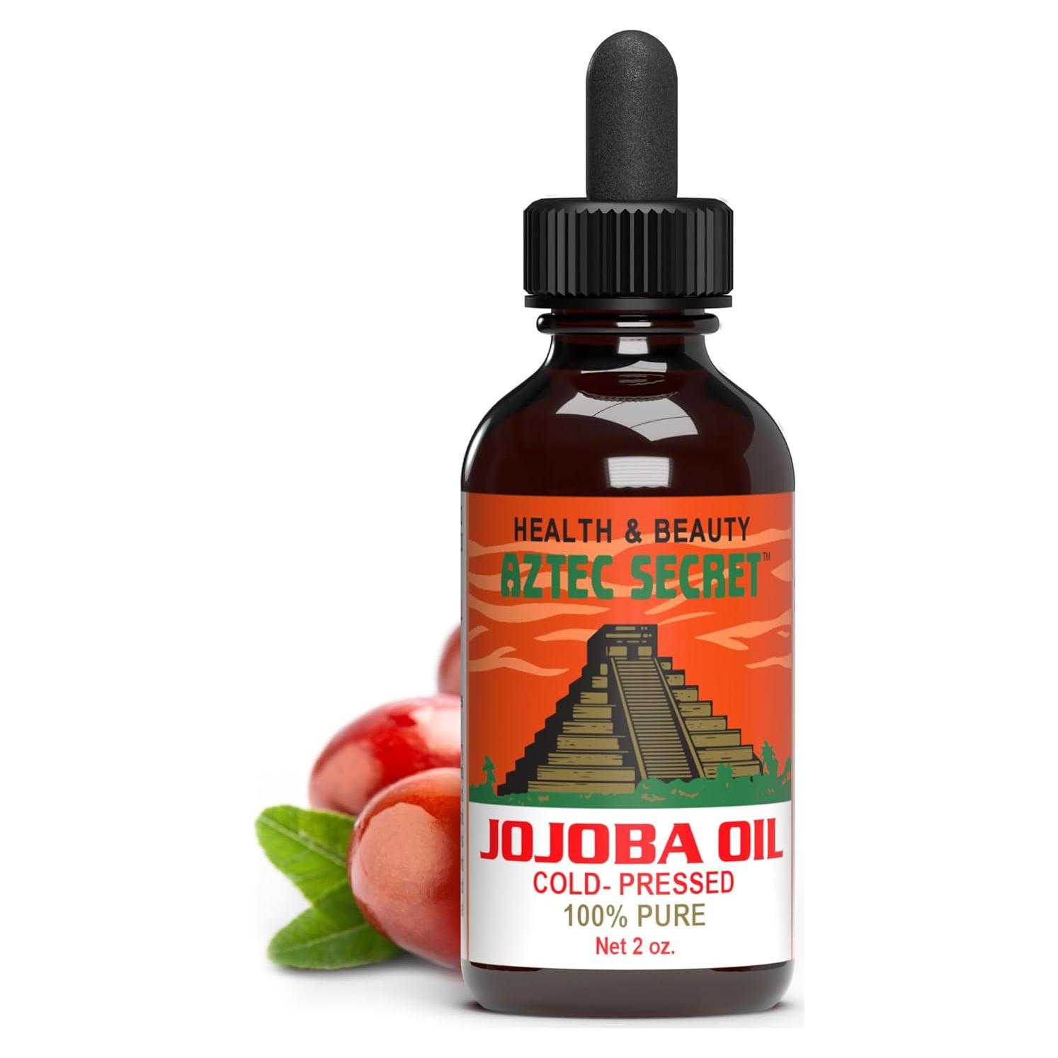 Aceite de Jojoba 100% Puro Aztec Secret 59 ml - Hidratante Cabello y Piel