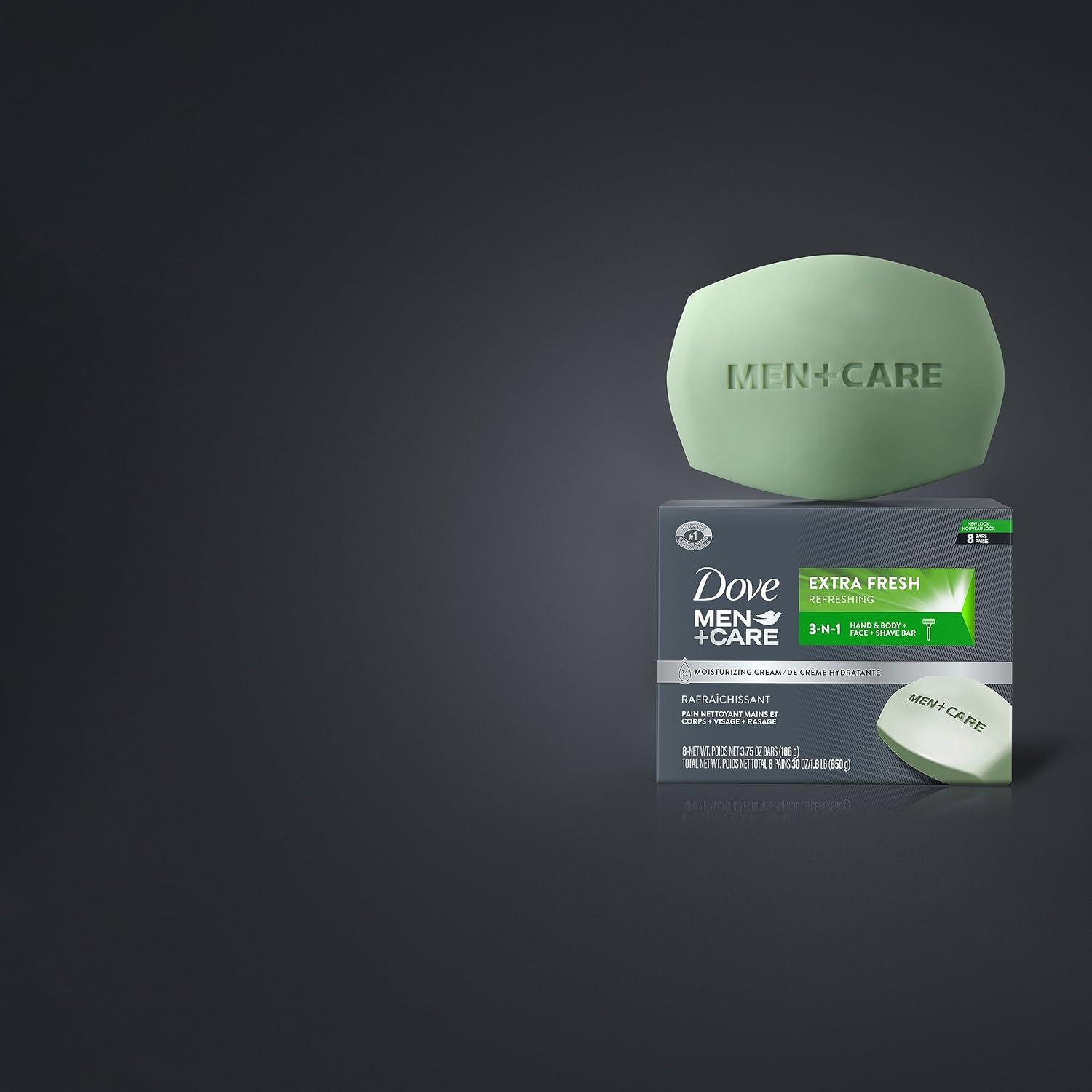 DOVE MEN + CARE Barra Limpiadora 3 en 1 Extra Fresca 106g