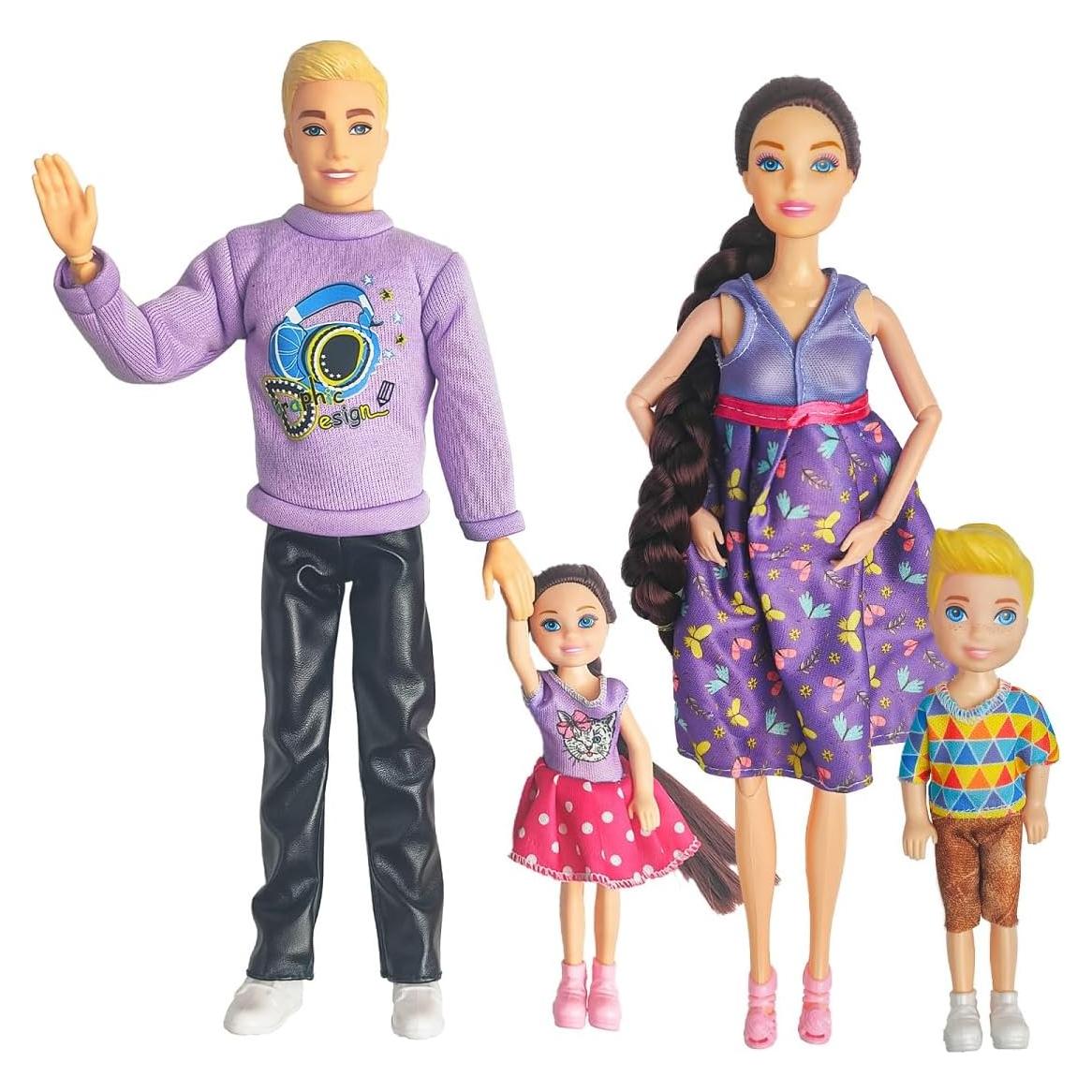 Conjunto de Figuras de Acción Interactivas Familia Ed. A 6.35x5.08cm