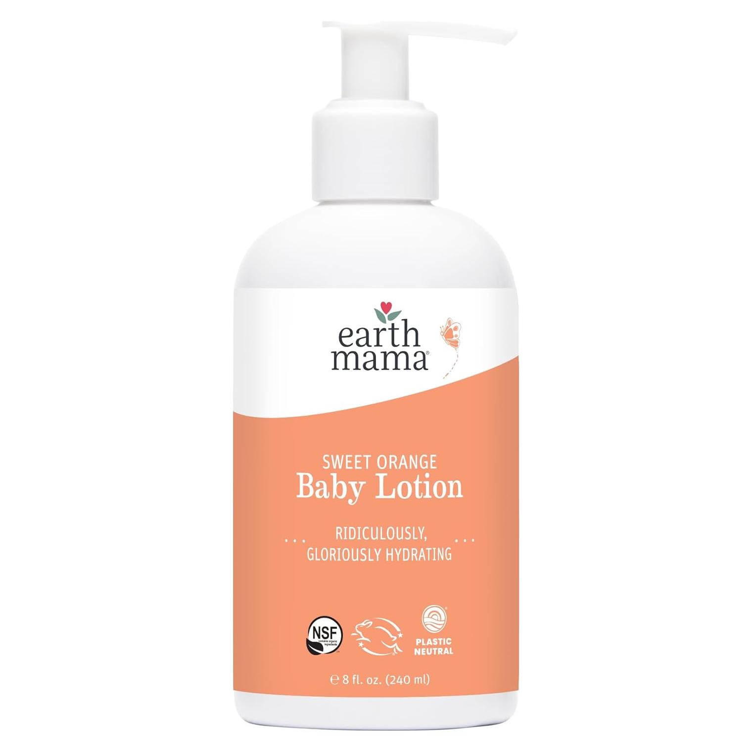 Loción Hidratante para Bebés Earth Mama Naranja Dulce 236 ml