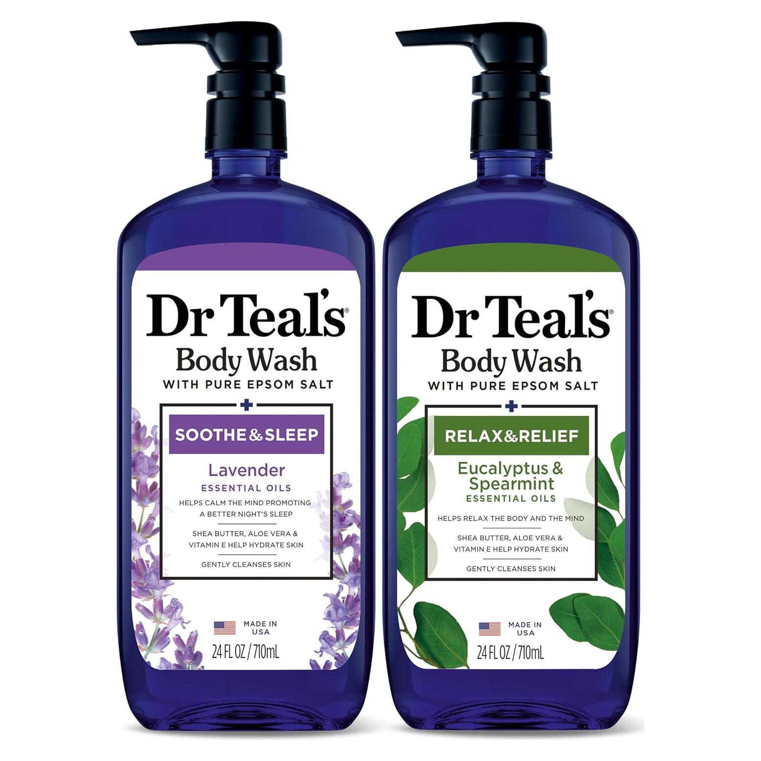 Ducha Corporal Dr Teal's 710 ml Lavanda y Eucalipto - Paquete de 2