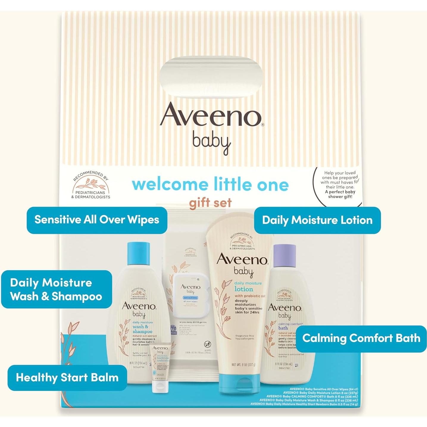 Set de Cuidado de Piel para Bebés Aveeno - 5 Productos Esenciales