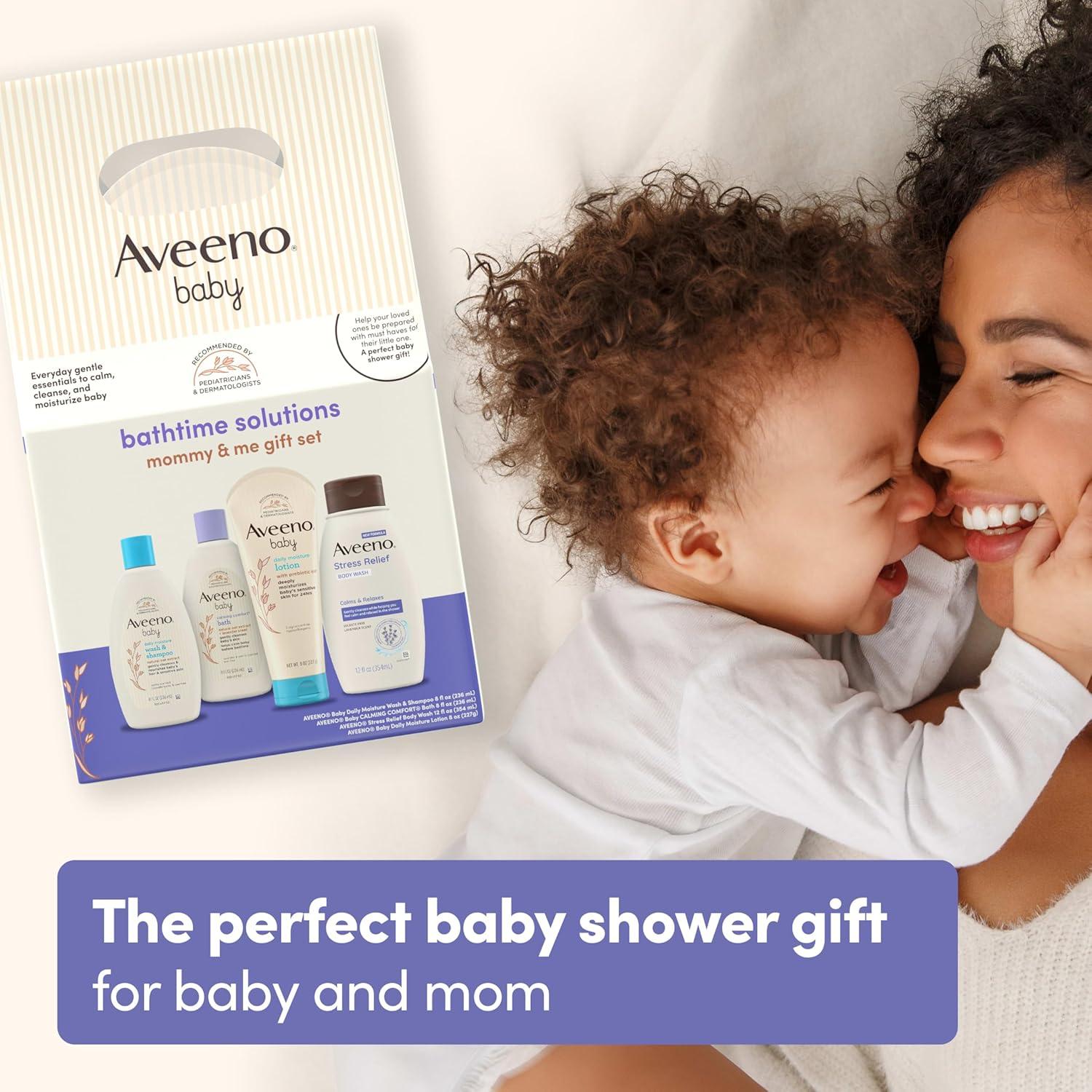Set de Regalo Aveeno Baby Mamá y Yo - 4 Piezas para Baño