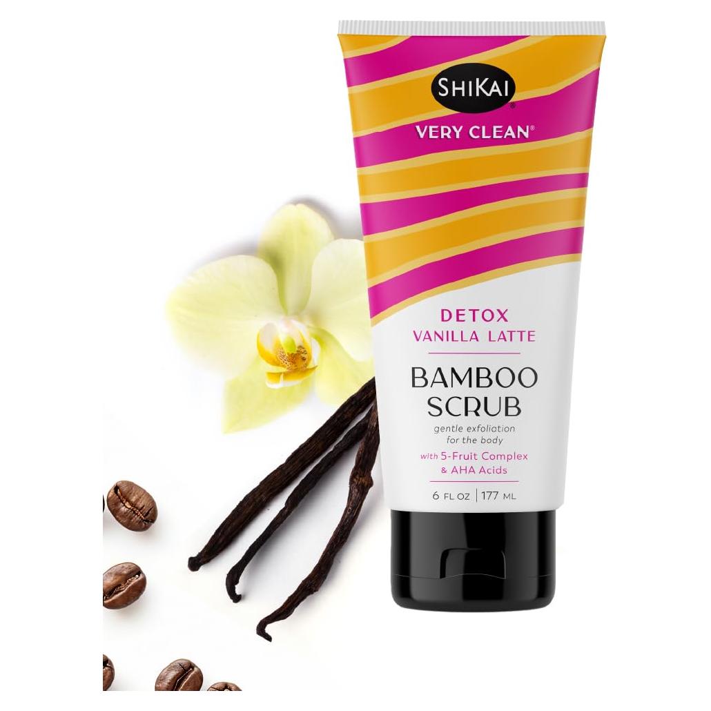 Exfoliante Corporal de Bambú ShiKai 170 g - Detox Latte Vainilla