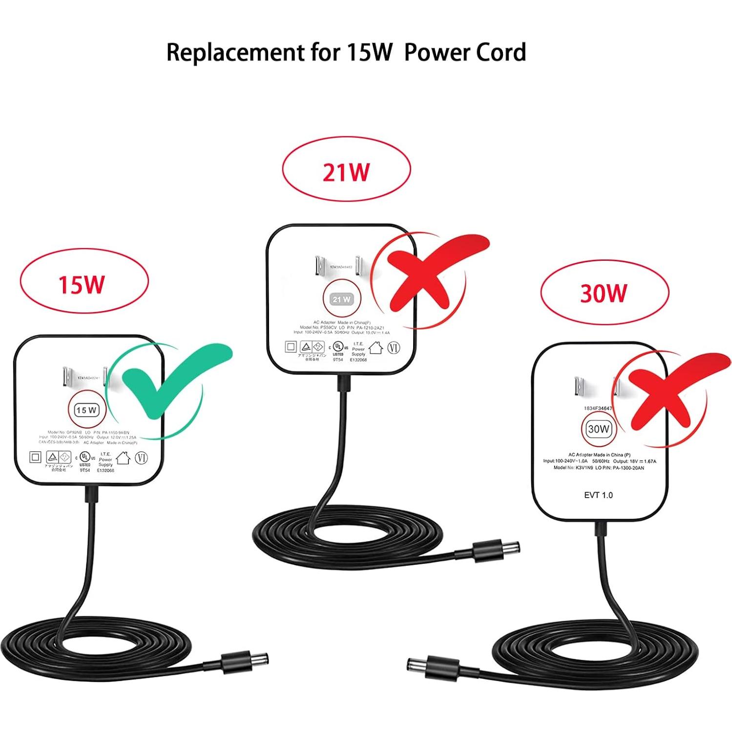 Cable de alimentación 15W para Alexa Dot 4ta/3ra/5ta Gen