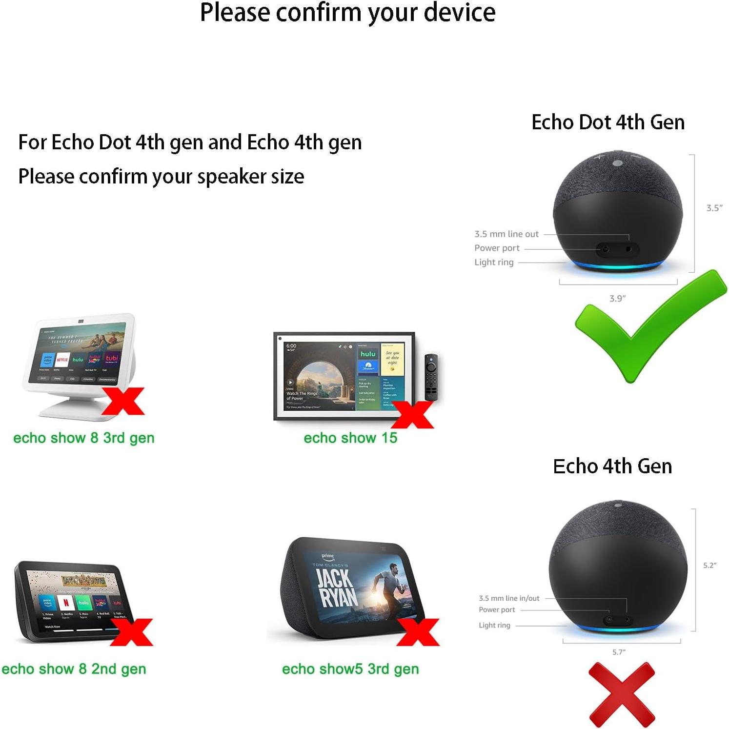Cable de alimentación 15W para Alexa Dot 4ta/3ra/5ta Gen