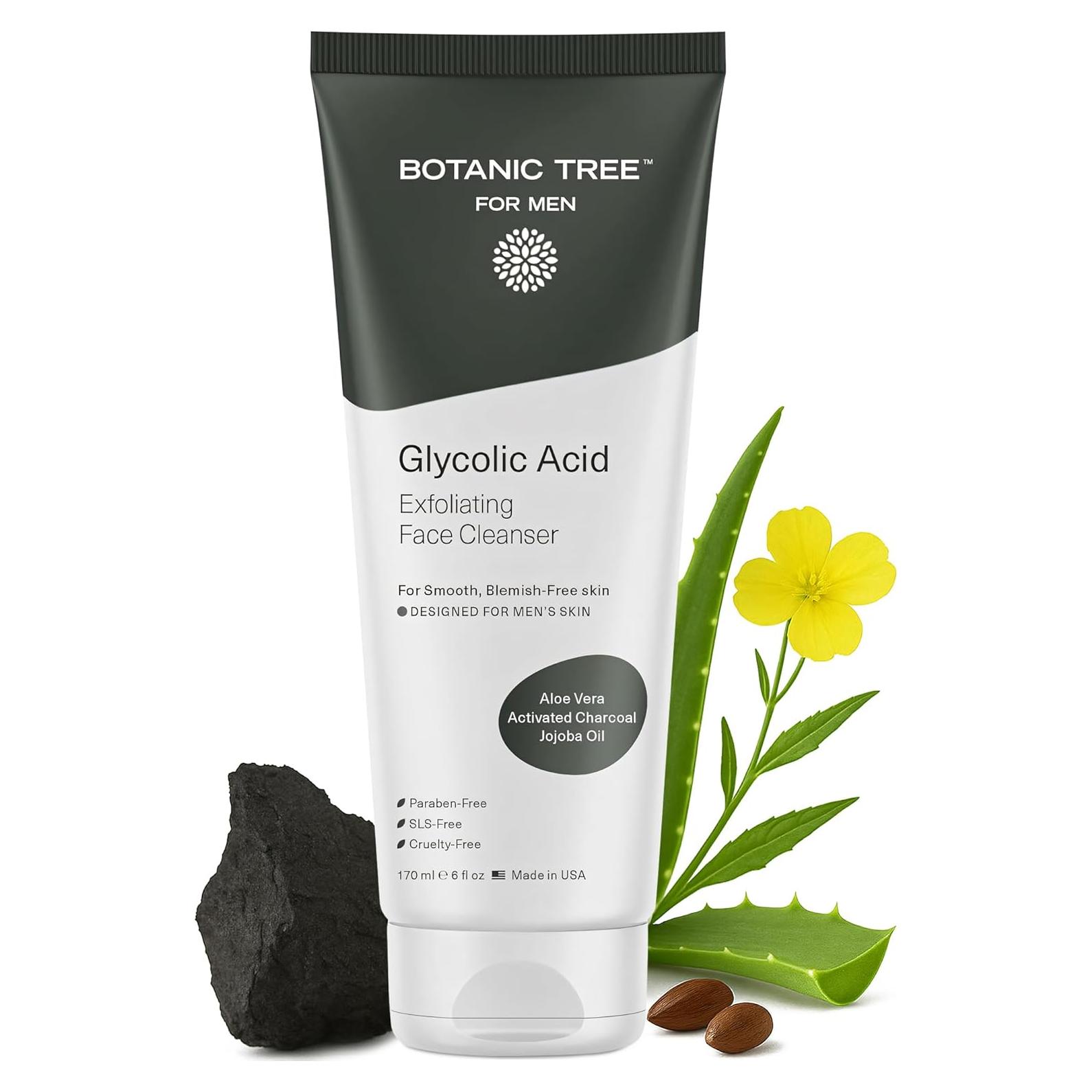 Gel Limpiador Exfoliante Facial Botanic Tree para Hombres 177 ml
