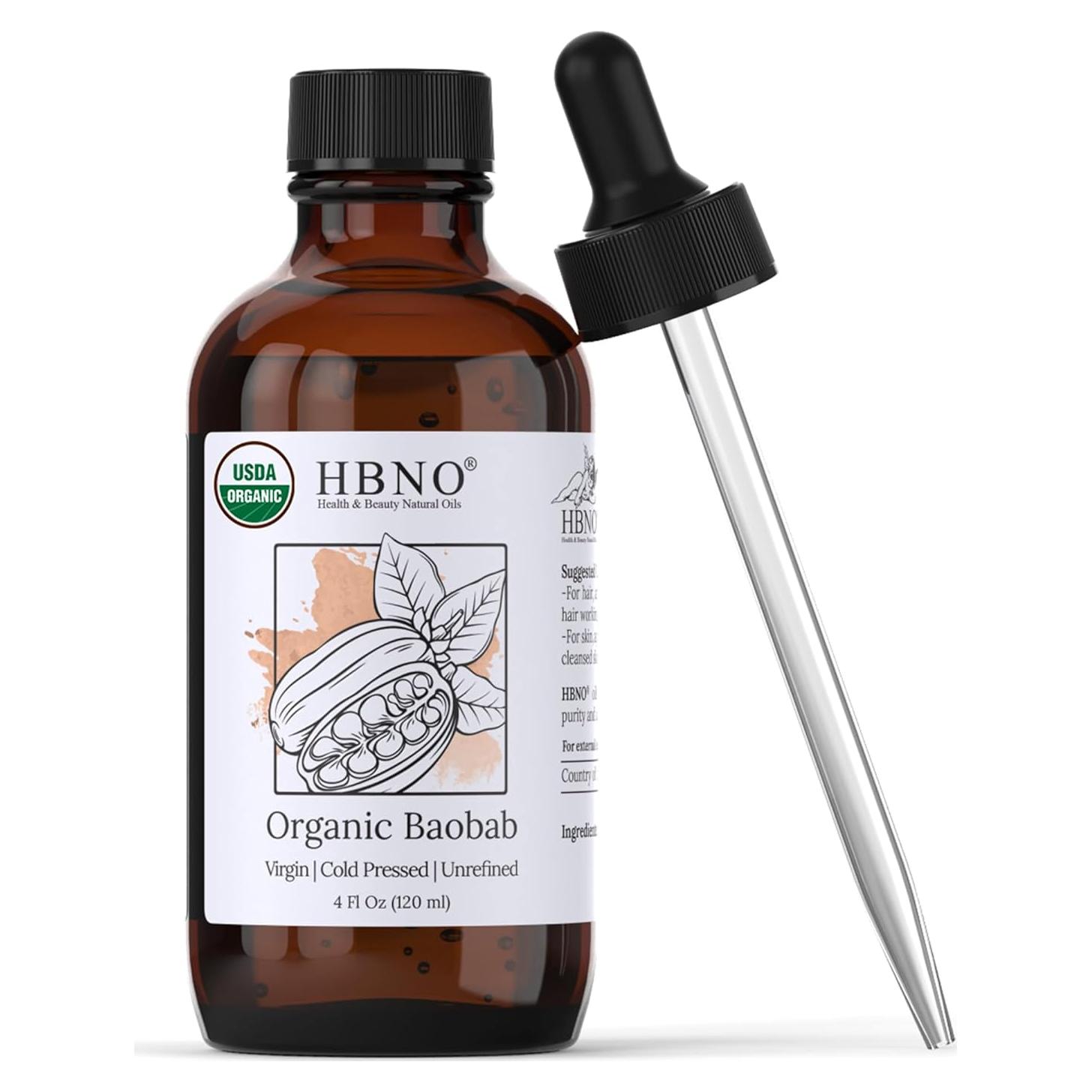 Aceite de Baobab Orgánico HBNO 120 ml Prensado en Frío