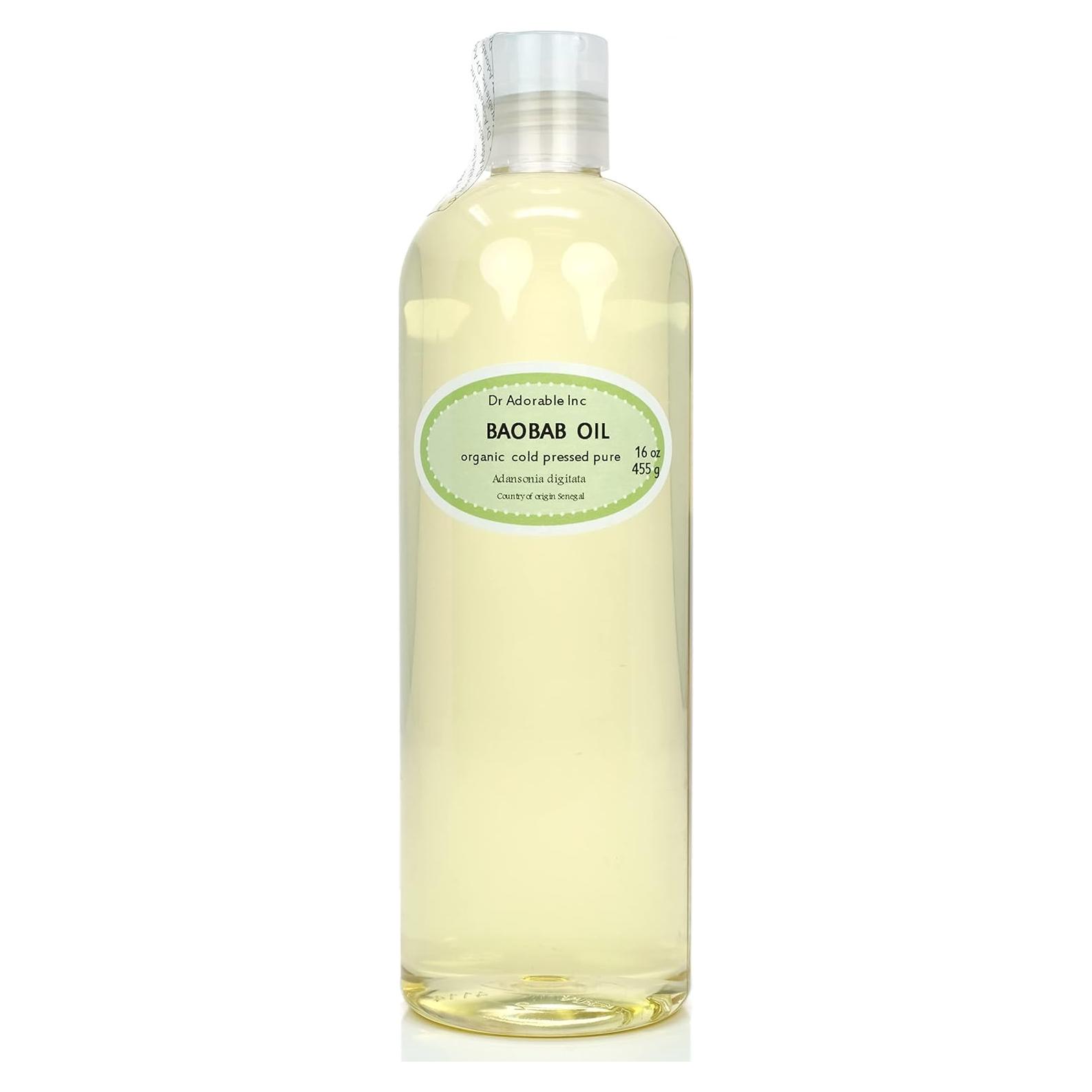 Aceite de Baobab Orgánico Dr Adorable 453.6 g Prensado en Frío