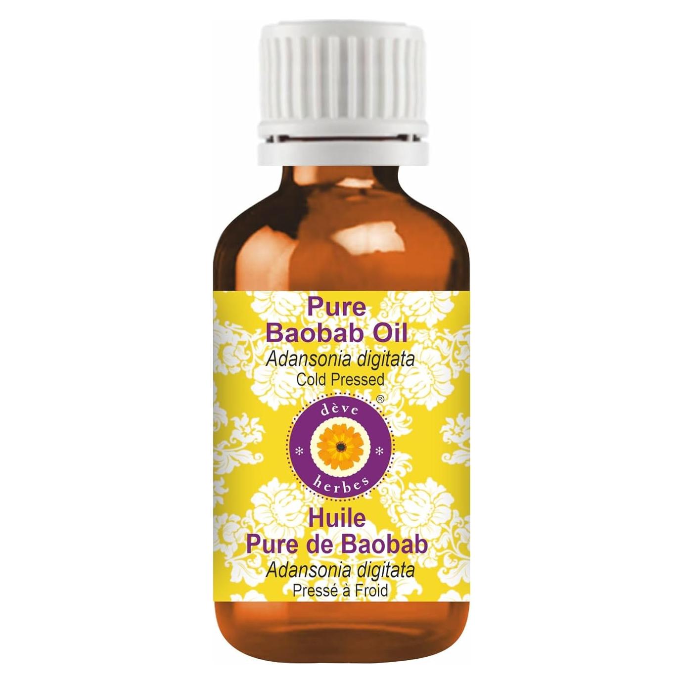 Aceite de Baobab Puro Deve Herbes 30ml Prensado en Frío