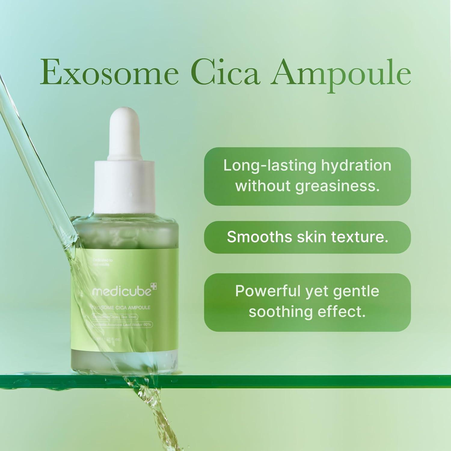 Ampoule Medicube Exosome Cica Tea Tree 30ml - Suero Calmante
