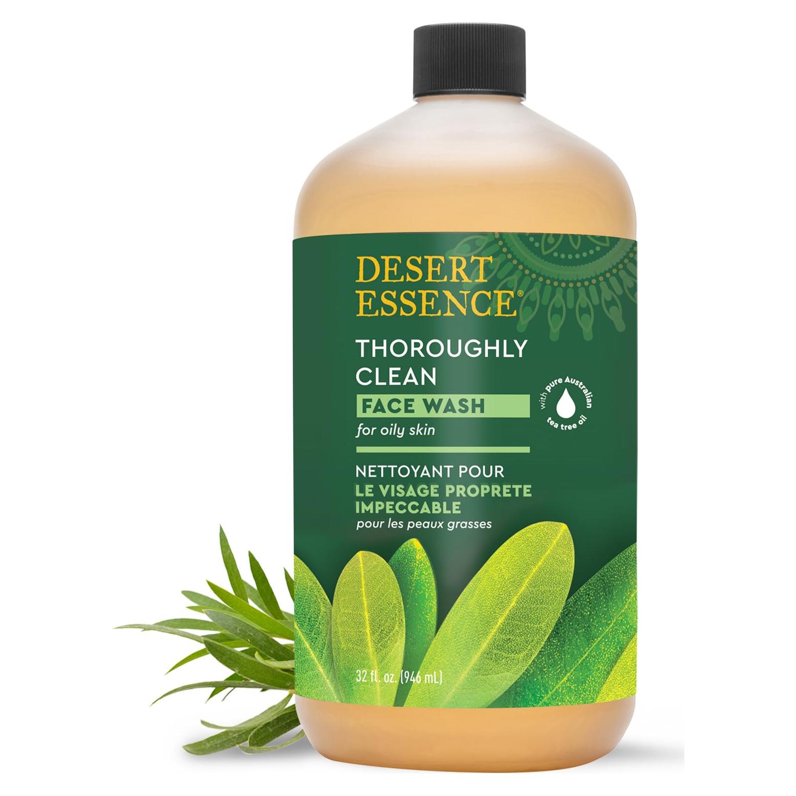 Limpiador Facial Orgánico Desert Essence 946ml Piel Grasa Sensible