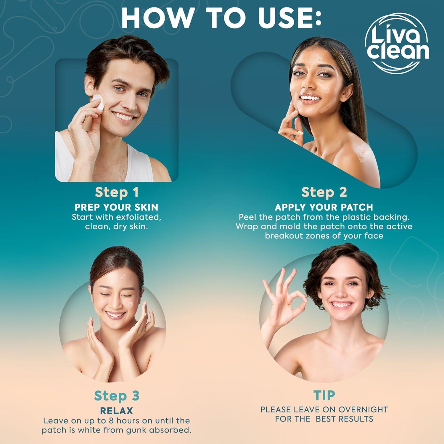 Parches Hidrocoloides para Acné LivaClean - 272 Unidades