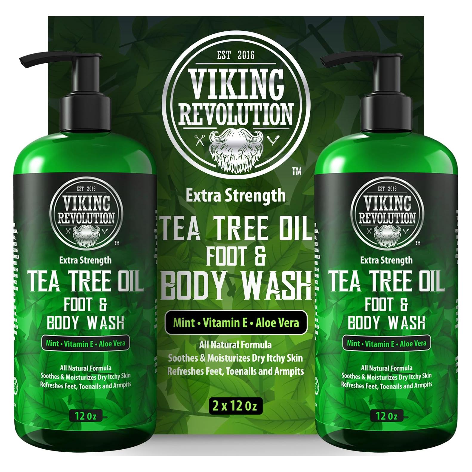 Jabón de Ducha Viking Revolution 355 ml - Aceite de Árbol de Té