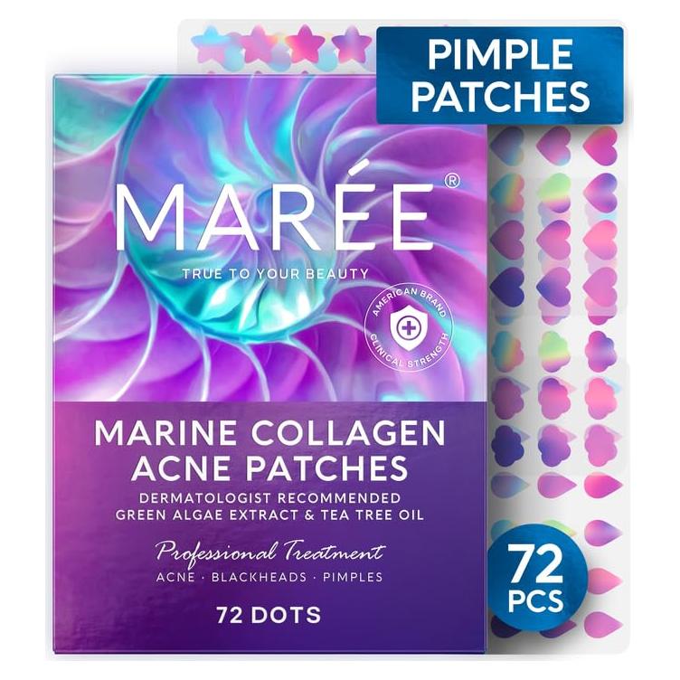 Parches para Acné MAREE Star - 72 Unidades Hidrocoloides