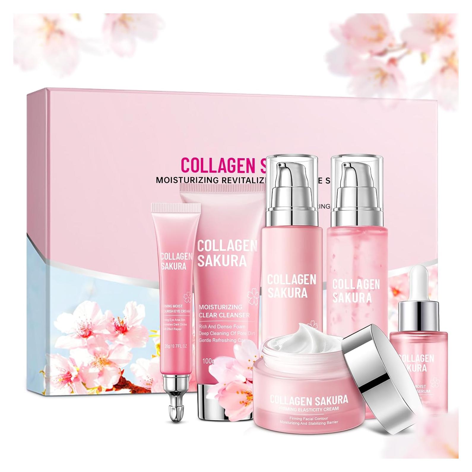 Set de Cuidado de la Piel Sakura Mopayzer 6 Piezas Hidratante