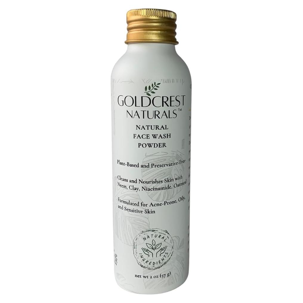 Polvo Limpiador Facial Natural Goldcrest 56.7g - Piel Grasa y Sensible