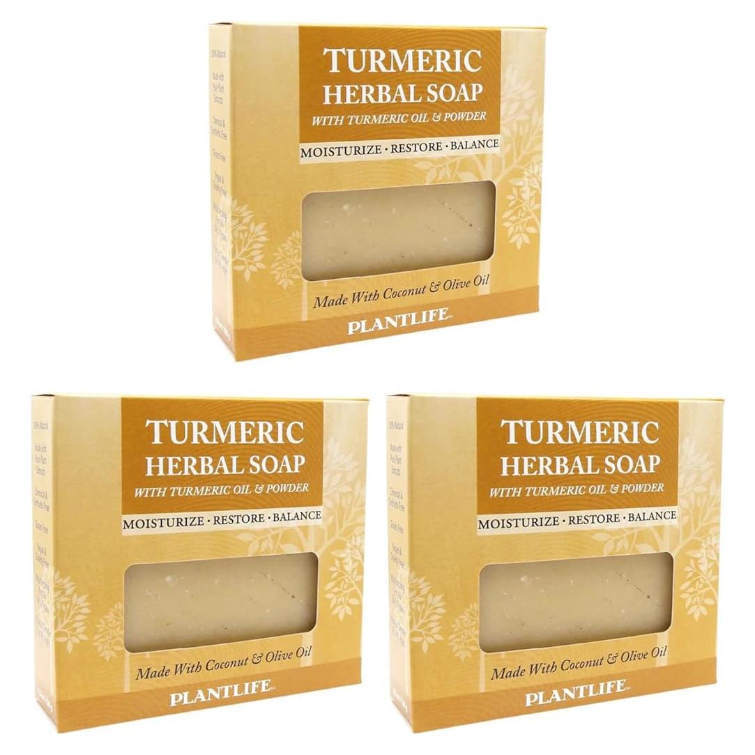 Jabón en Barra Plantlife Cúrcuma 127g - Hidratante y Calmante