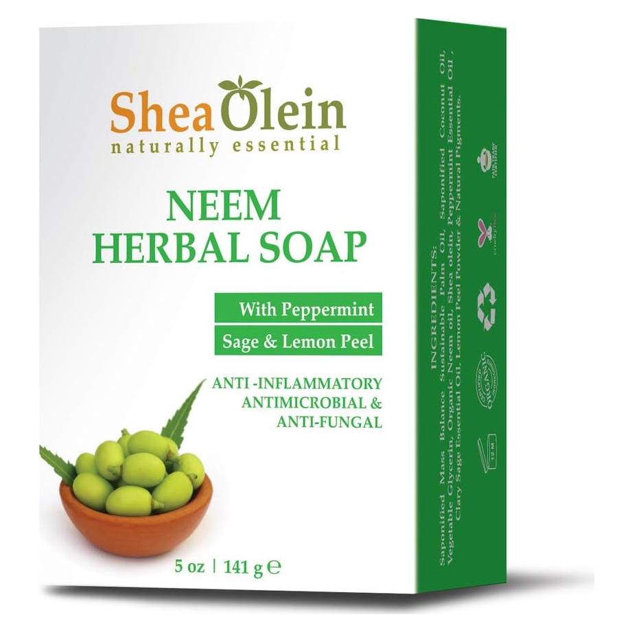 Jabón Herbal de Neem con Menta y Salvia 141.75g
