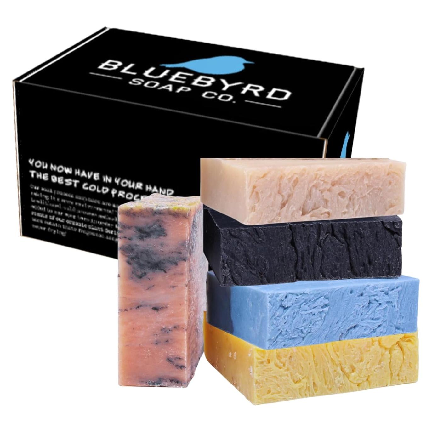 Jabón en Barra para Hombres Bluebyrd - Paquete de 5 Aromas