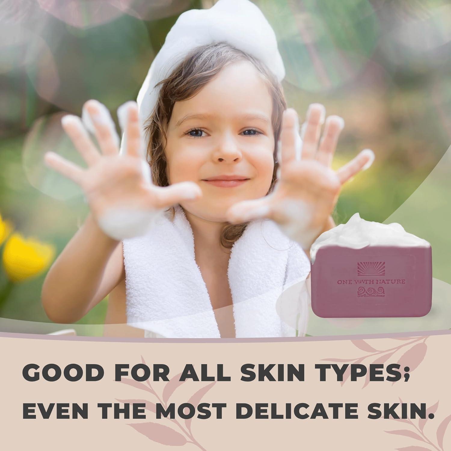 Jabón Exfoliante de Sándalo One With Nature 198g 3-Pack