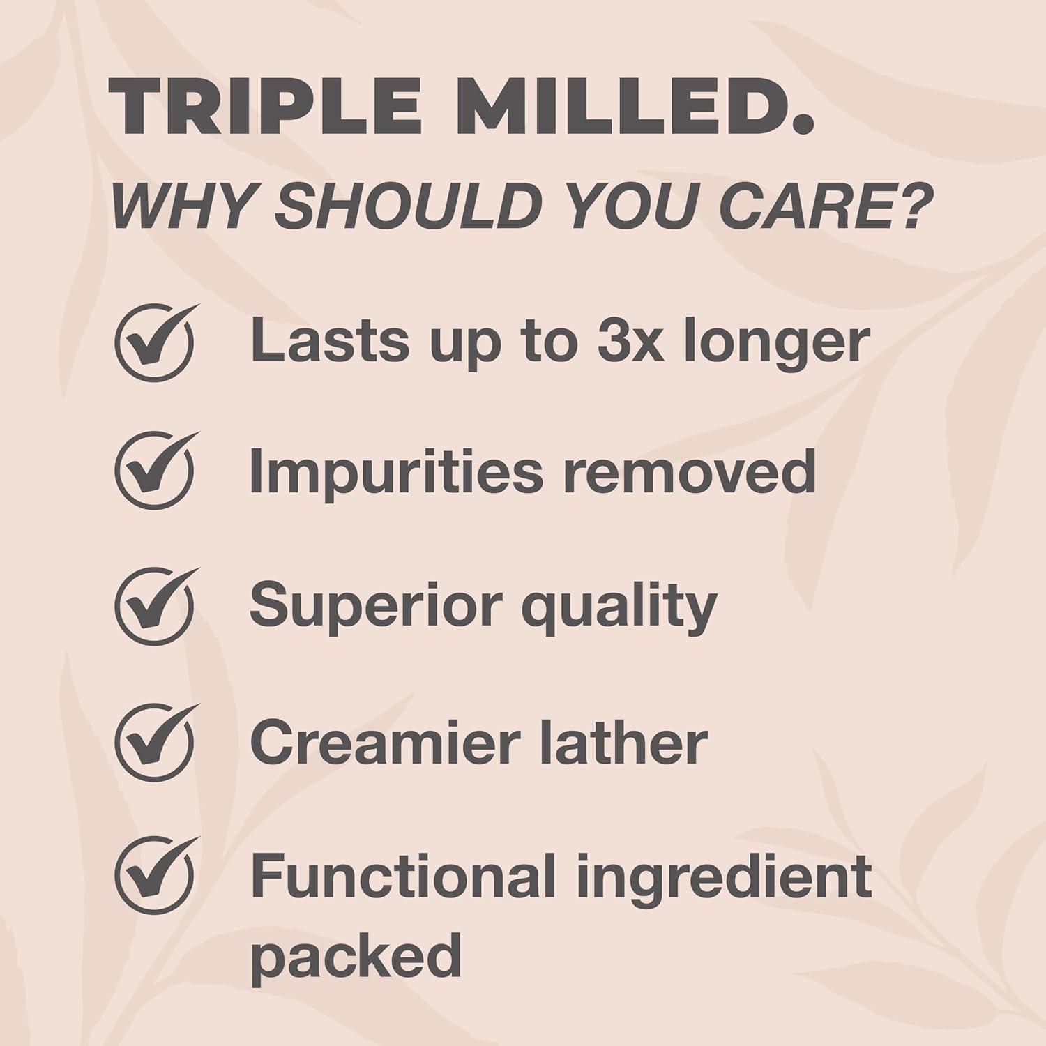 Jabón Exfoliante de Sándalo One With Nature 198g 3-Pack