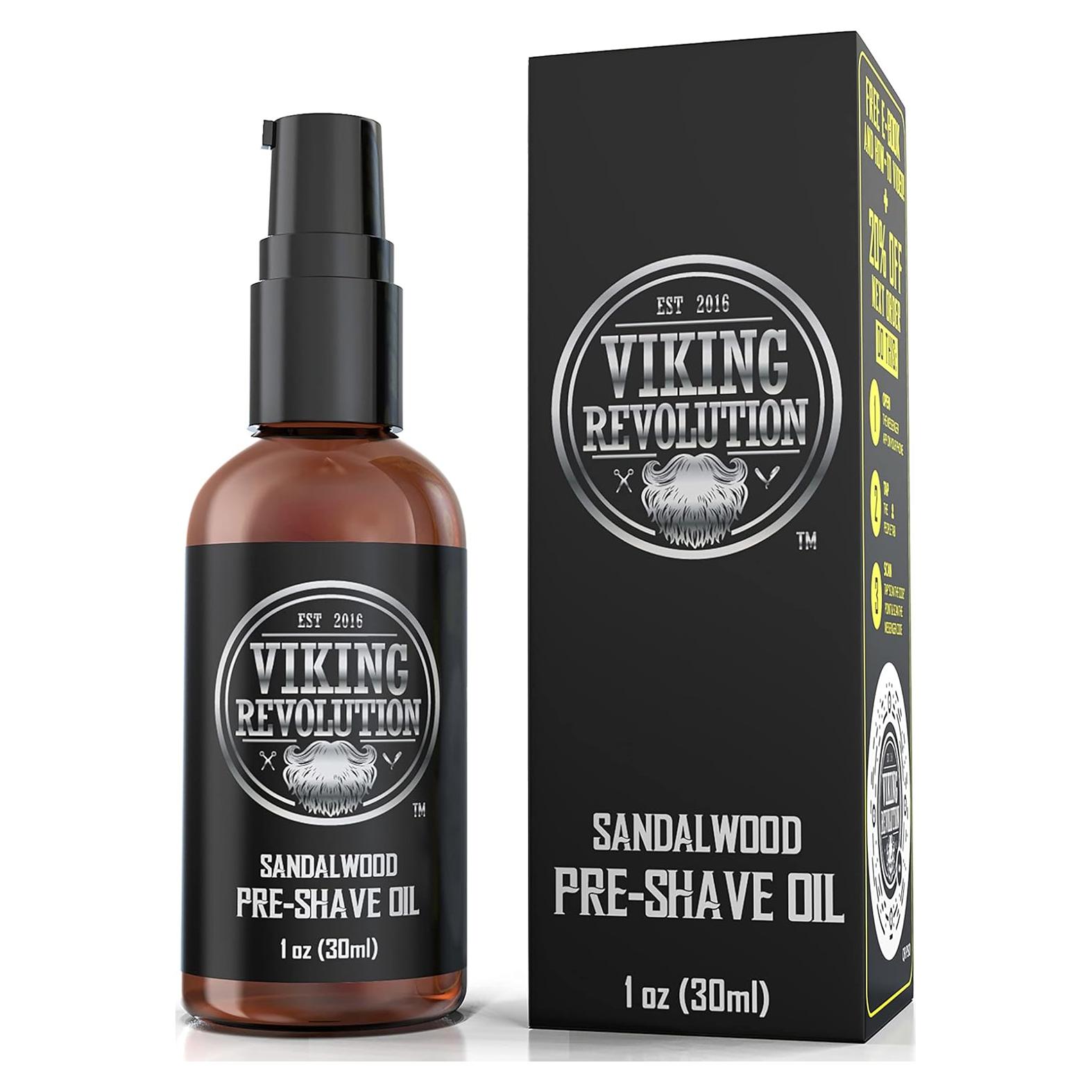 Aceite Pre-Afeitado Viking Revolution Sándalo 30 ml - Suave