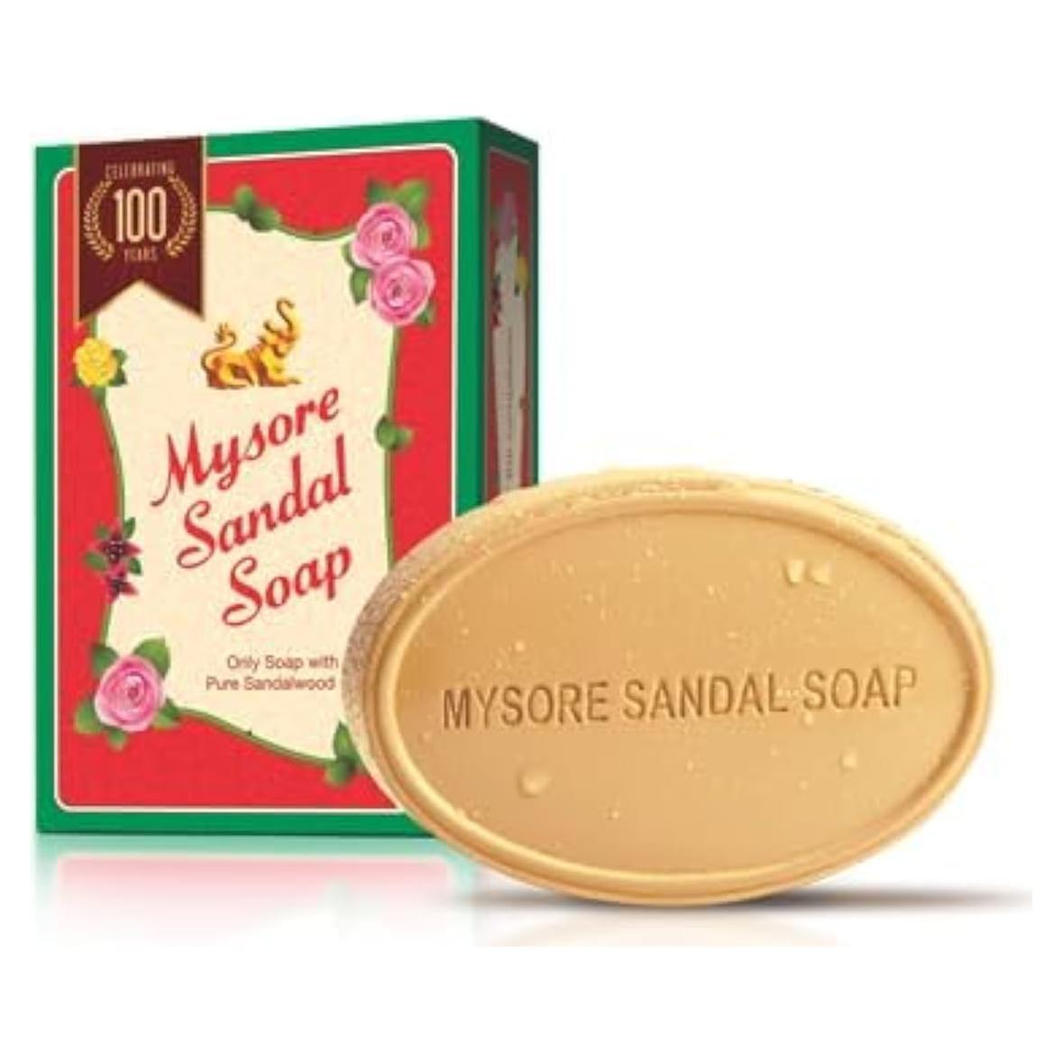 Jabón de Sándalo Mysore Karnataka - Paquete de 4 x 75g