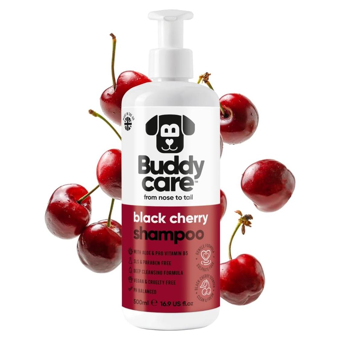 Champú para Perros Buddycare Cereza Negra 478ml - Piel Sensible