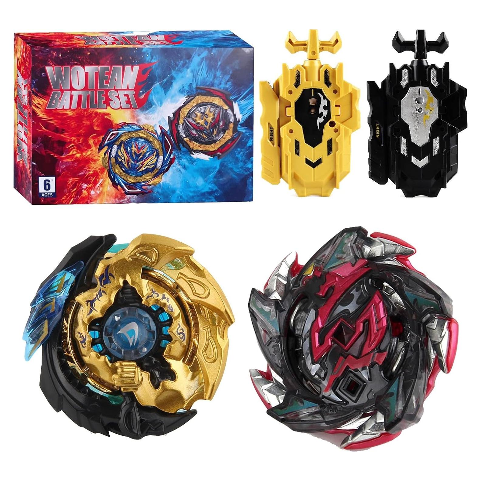 Conjunto Bey Burst Turbo B113+B85 con lanzador y peonzas