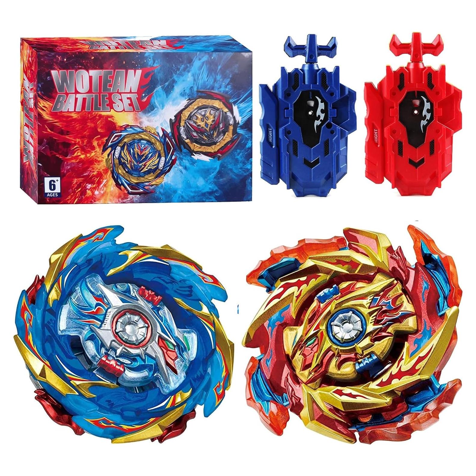 Conjunto Cuchillas Turbo Gyro Burst Wotean 4D con Lanzador