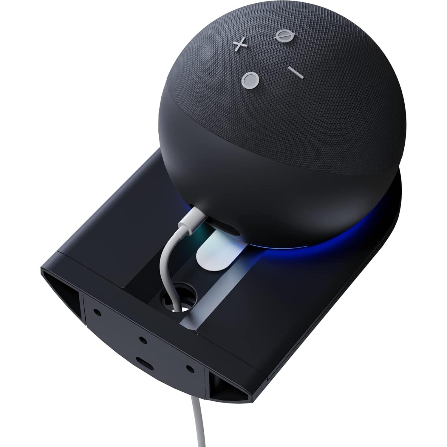 Soporte de pared para Echo Dot 4ta y 5ta generación - Negro