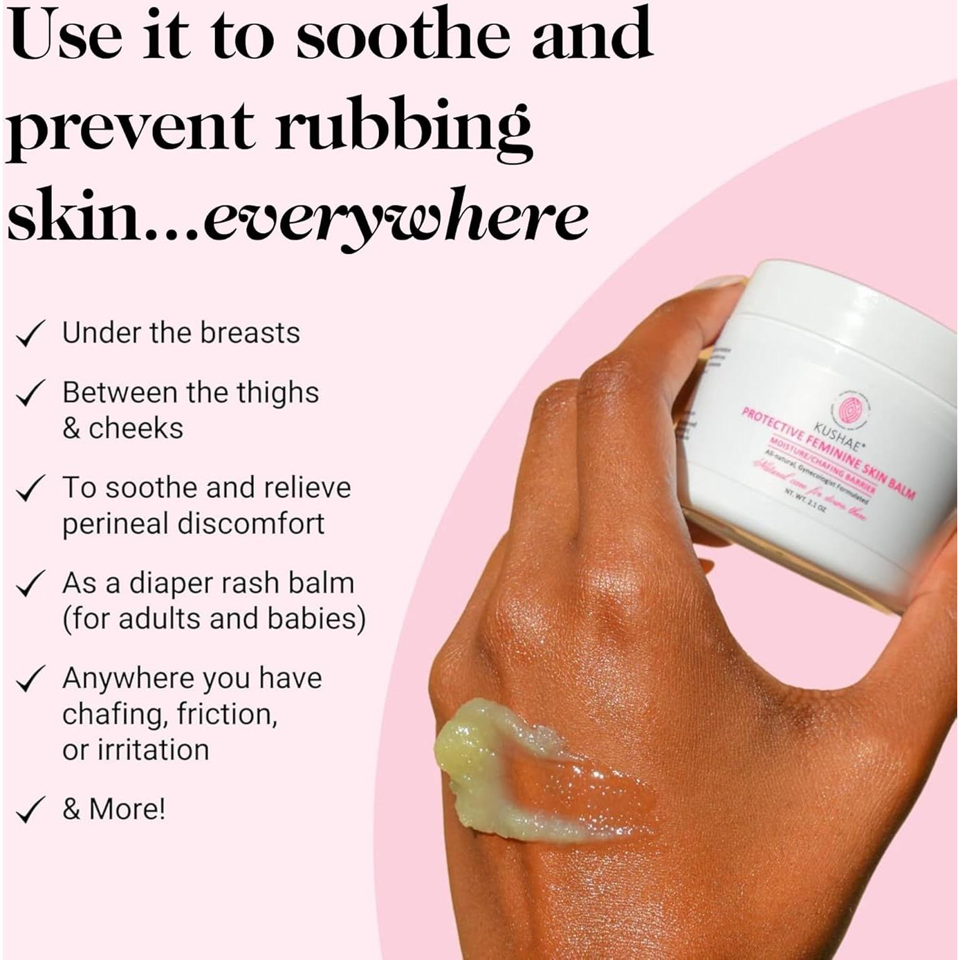 Bálsamo Protector Femenino Kushae 59.5 g - Hidratante Calmante