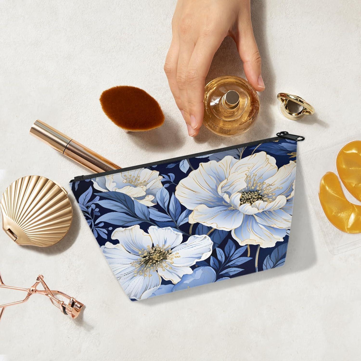 Bolsa de Maquillaje Pequeña Floral Peonía 24.5x8.5x13.5 cm