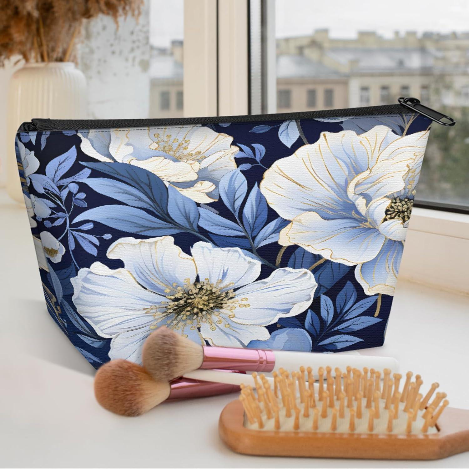 Bolsa de Maquillaje Pequeña Floral Peonía 24.5x8.5x13.5 cm