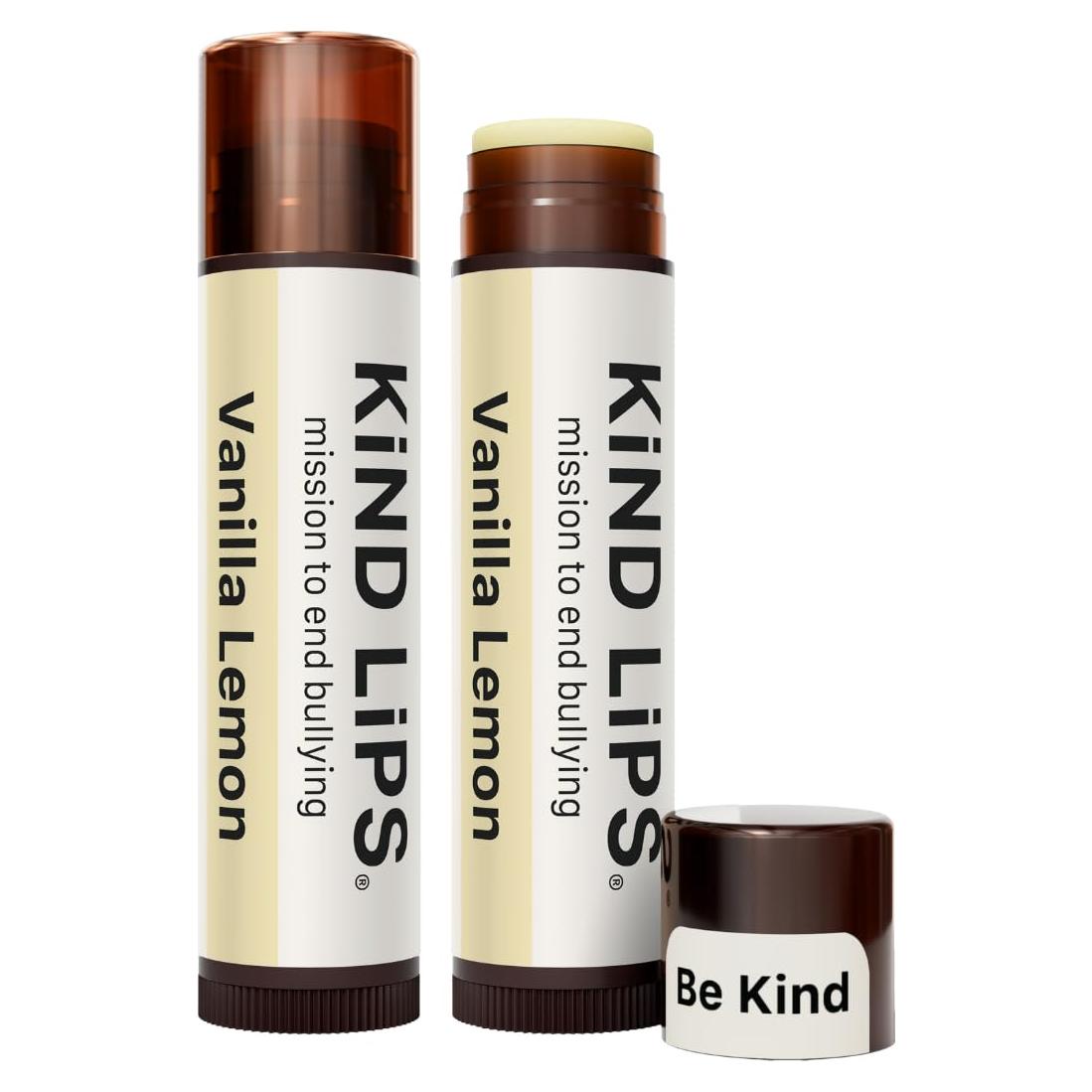 Bálsamo Labial Orgánico Kind Lips Vainilla Limón 2-Pack